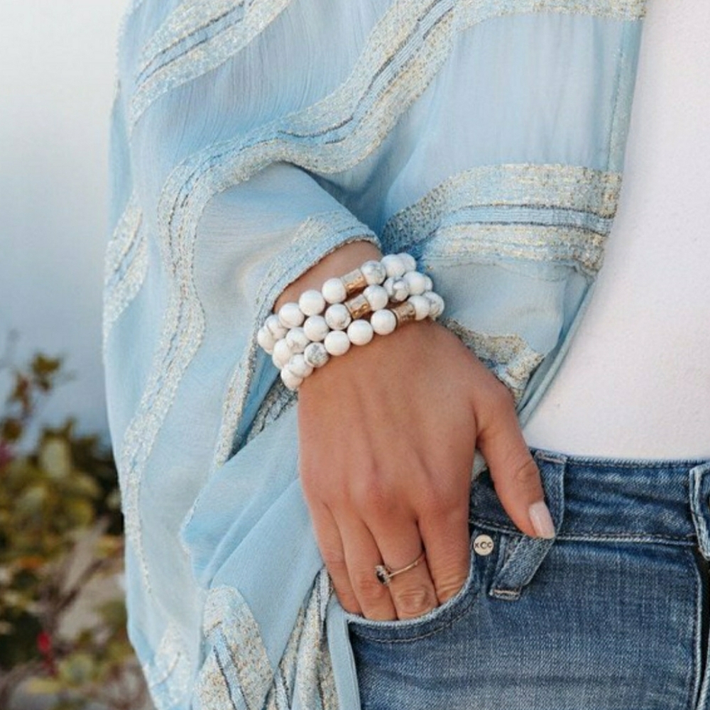 "BESTSELLER" VICI COLLECTION KARMA BEADED BRACELET